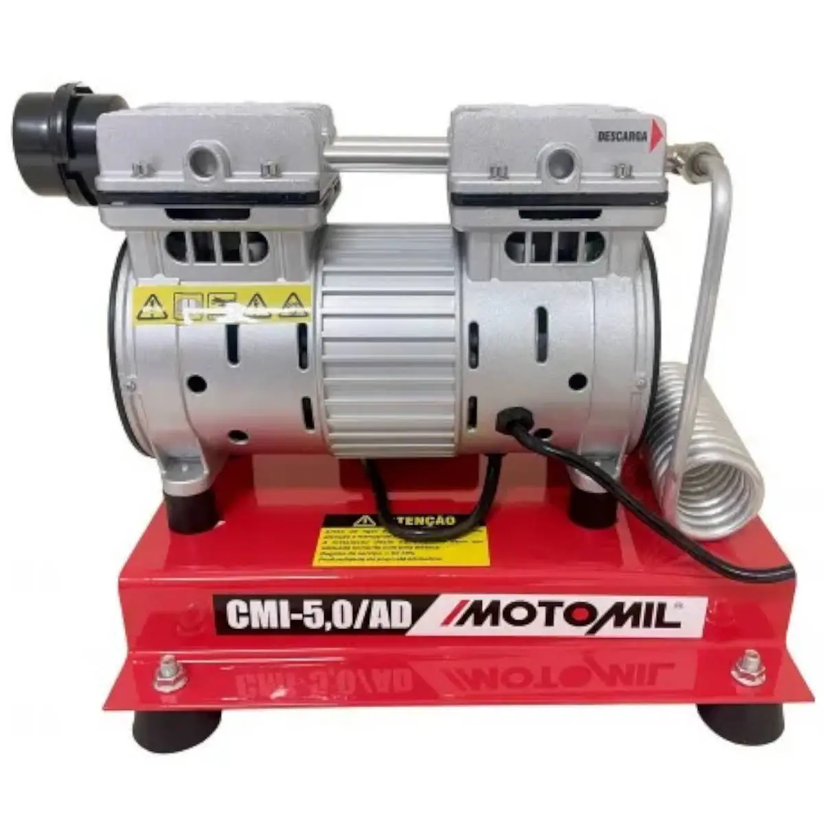 Compressor de Ar Motomil Cmi-5,0ad 1000w 4 Polos Monofásico 220v Isento de Óleo