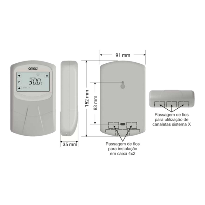 Controlador Digital Tholz Aquecimento Solar Mmz N P V