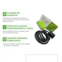 Chave Boia Sensor De Nível Eurobombas 22a 1,5 Metros