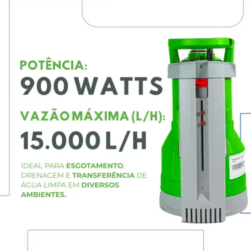 Bomba Submersível Para Água Limpa Eurobombas EB-900  1,20CV Monofásica 220V