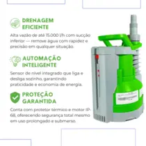 Bomba Submersível Para Água Limpa Eurobombas EB-900  1,20CV Monofásica 220V