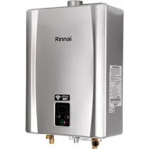 Aquecedor A Gas Digital Rinnai REU-E211 FEH 21L GLP 110/220V Bivolt Prata