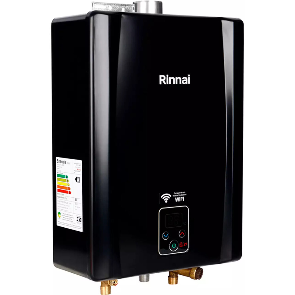 Aquecedor A Gas Digital Rinnai Reu E Feh L Glp V Bivolt Black