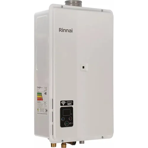 Aquecedor a Gas Digital Rinnai REU-E331 FEH 32,5L GLP 110/220V Bivolt Branco