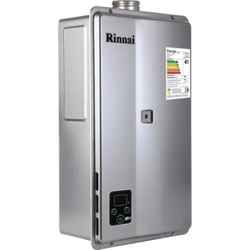 Aquecedor a Gas Digital Rinnai REU-E331 FEH 32,5L GLP 110/220V Bivolt Prata