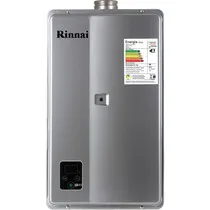 Aquecedor a Gas Digital Rinnai REU-E331 FEH 32,5L GLP 110/220V Bivolt Prata