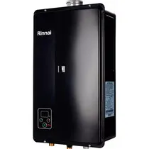 Aquecedor a Gas Digital Rinnai REU-E331 FEH 32,5L GLP 110/220V Bivolt Black