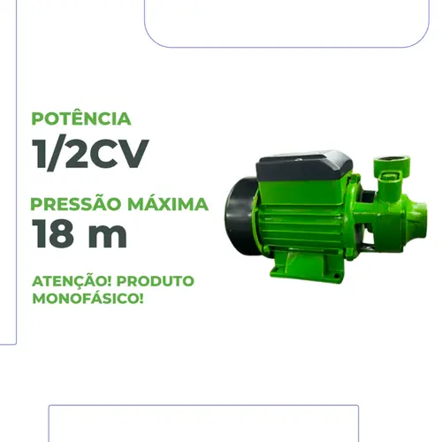 Bomba Periférica Eurobombas QB60 -1/2CV Monofásica 220V