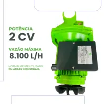 Bomba Centrífuga Eurobombas EB2000T 2CV Trifásica 220V