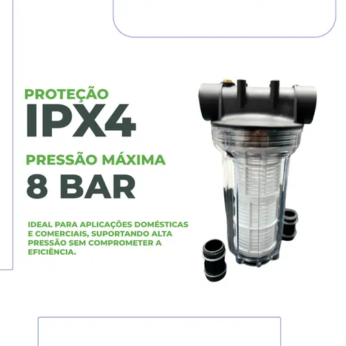 Filtro para Purificador de Agua Eurobombas Eurofiltro 2 Litros Transparente
