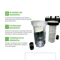 Filtro para Purificador de Agua Eurobombas Eurofiltro 2 Litros Transparente