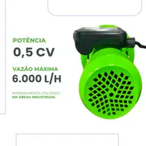 Bomba Centrifuga Eurobombas EBI500T de Inox 1/2CV Trifásica 220V