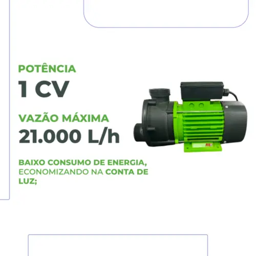 Bomba de Hidromassagem Eurobombas EB SPA-750 1CV Monofásica 220V
