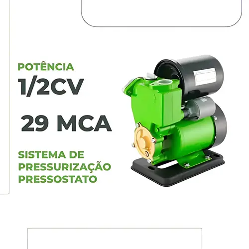 Pressurizador Eurobombas Ultra Press EB-29 1/2CV Monofásica 220V