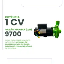 Bomba Centrífuga Monoestágio Eurobombas Emc100 1cv Monofásica 110/220v Bivolt