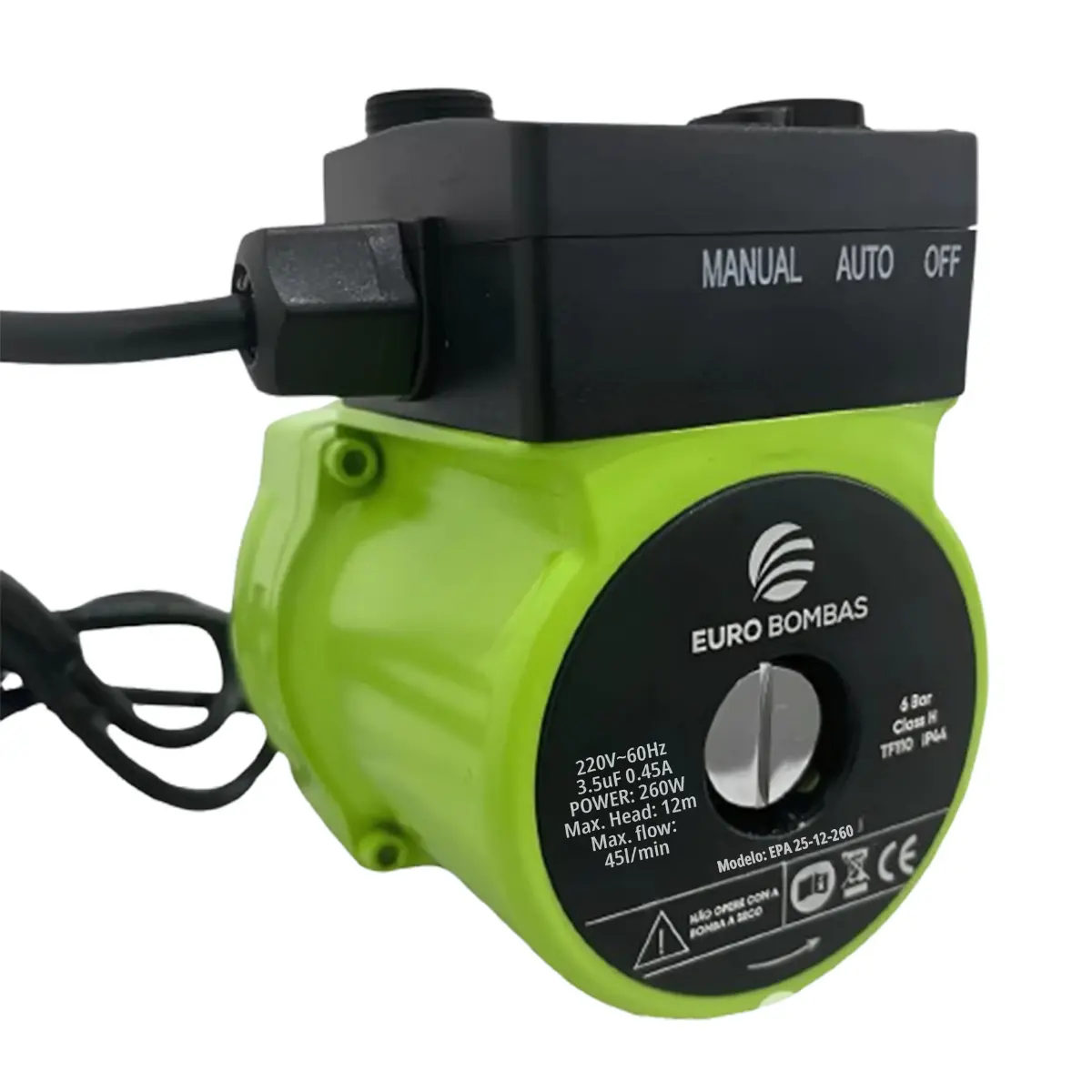 Pressurizador Eurobombas EPA 25-12-260 260w Monofásico 220v