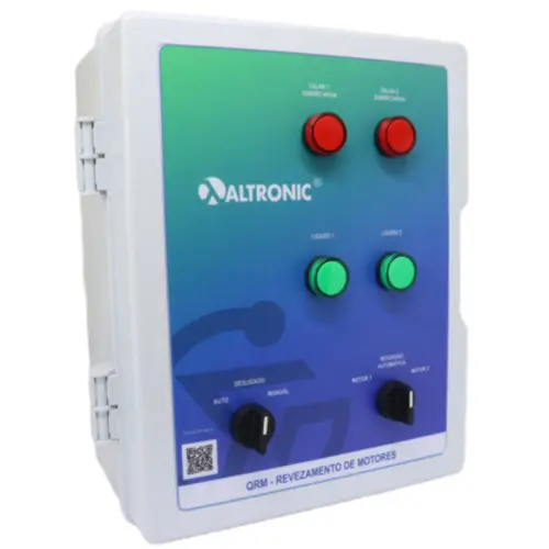 QUADRO DE COMANDO ALTRONIC QRM03 3CV TRIFASICO 380V PARA 2 MOTORES