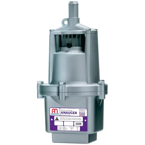 Bomba Vibratória Para Poço Anauger 500 Extreme 300 Watts Monofásica 127V