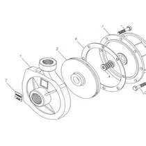 Kit Tampa Succao para Bomba Grundfos HU M6125