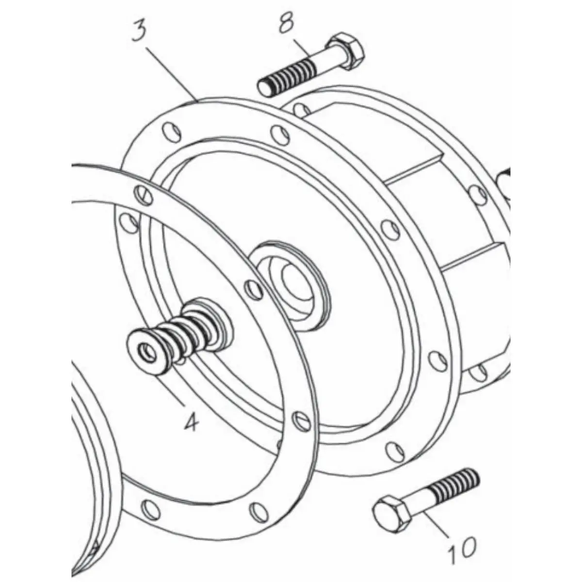 Kit Rotor para Bomba Grundfos HU/P F.17 146mm com Anel