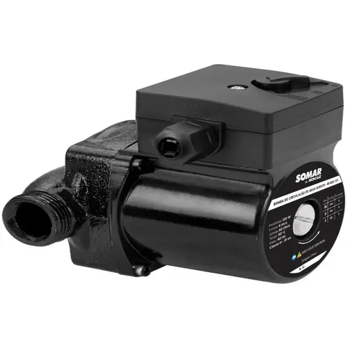 BOMBA DE CIRCULACAO SOMAR BCAQS120 MOTOR BLINDADO 120W MONOFASICO 220V