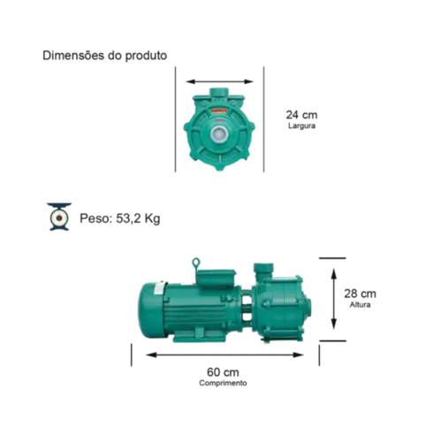 Bomba Multiestágio Thebe P-15/3 F AL IP55 IR3 5CV Trifásico 4V