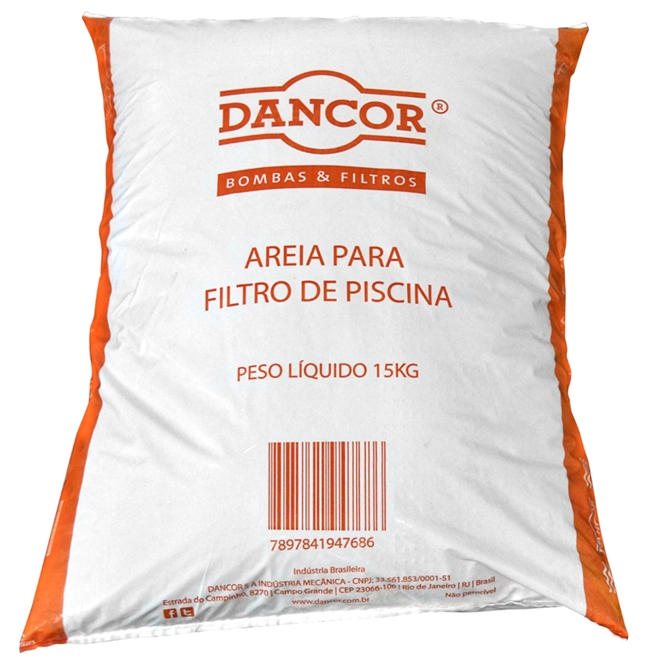 Areia Para Filtro De Piscina Dancor 15 Kg