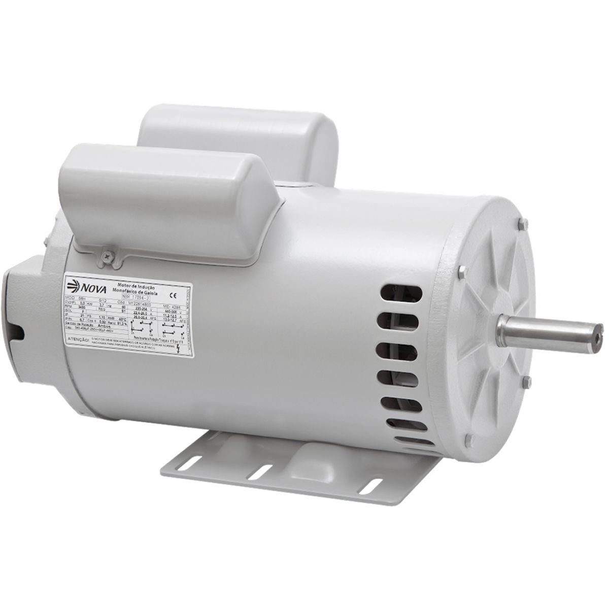 Motor Eletrico Monofasica Nova Motores Ip 21 De 1 5 Cv 4 Polos 110 220v