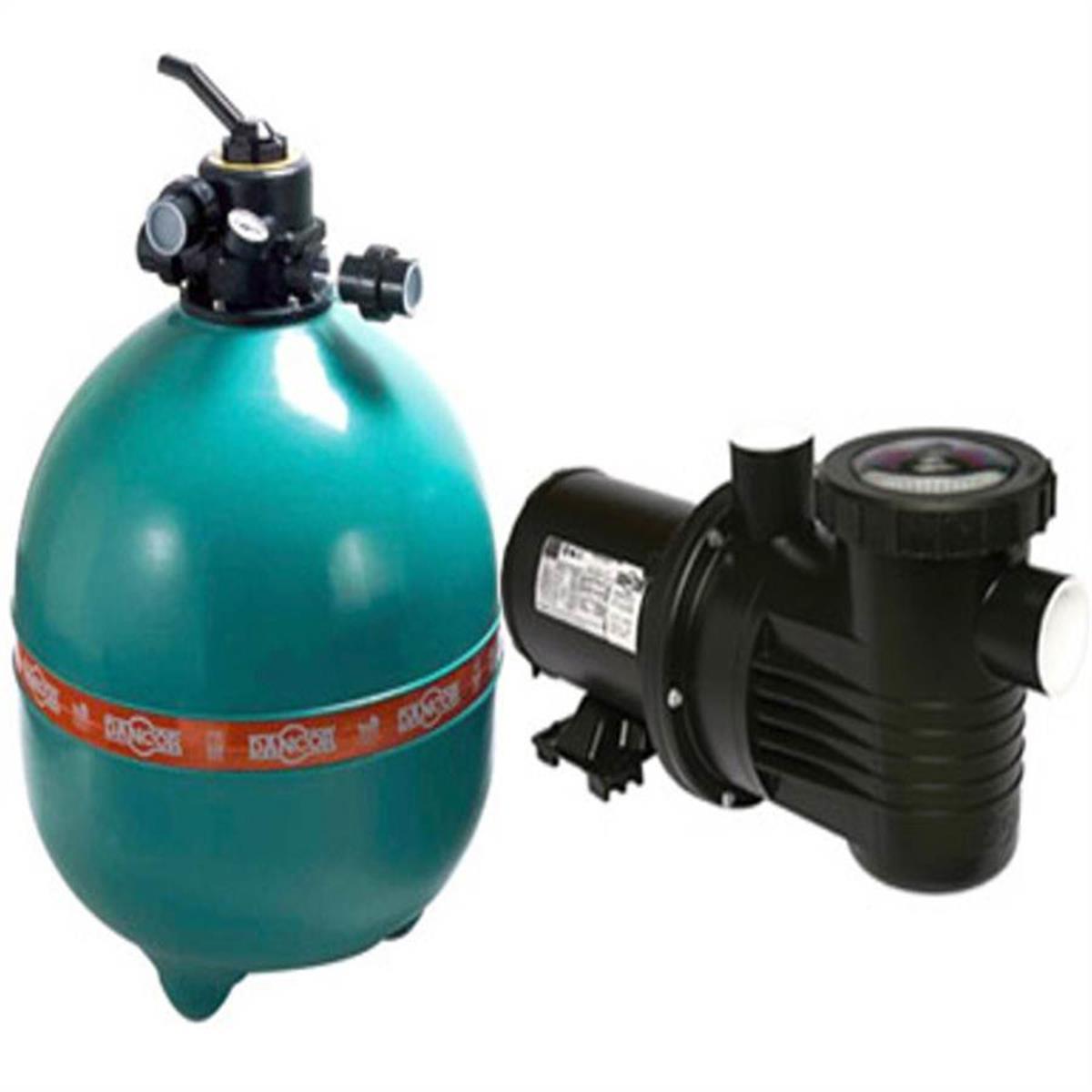 Conjunto Filtro Bomba Para Piscina Dancor Dfr 24 Com Bomba 1cv Mono 110v 220v Sem Areia
