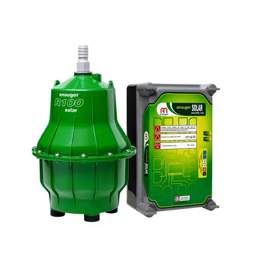 Bomba Submersa Vibratória Solar Anauger R100 Até 8.600 Litros/dia - com Drive