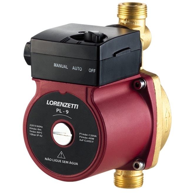 Pressurizador Pl9 Lorenzetti Monofasico 127v 1 Banheiro