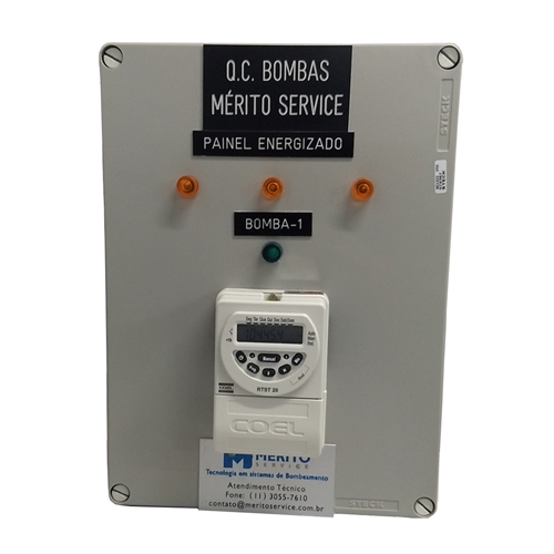 Quadro De Comando Ms Para Bomba De Piscina De 1 A 3 Cv Trifasico 220v