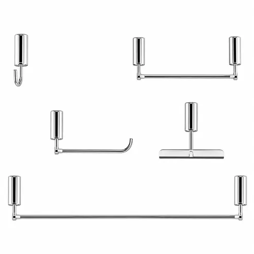 Kit de Acessórios Para Banheiro Docol Idea Cromado - 5 Peças