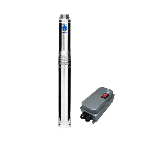 Bomba Submersa Leão 4R3PA-11 230 1CV Monofásica 220V com Control Box