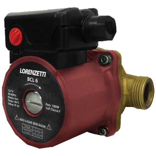 Bomba De Circulação Lorenzetti Bcl6 50lts 100 Monofásica 220v