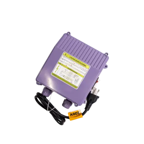 Control Box Eurobombas CB-3ESM2-18 para Bomba Submersa de 3 Polegadas 1CV Monofásica 220V 60HZ Roxo