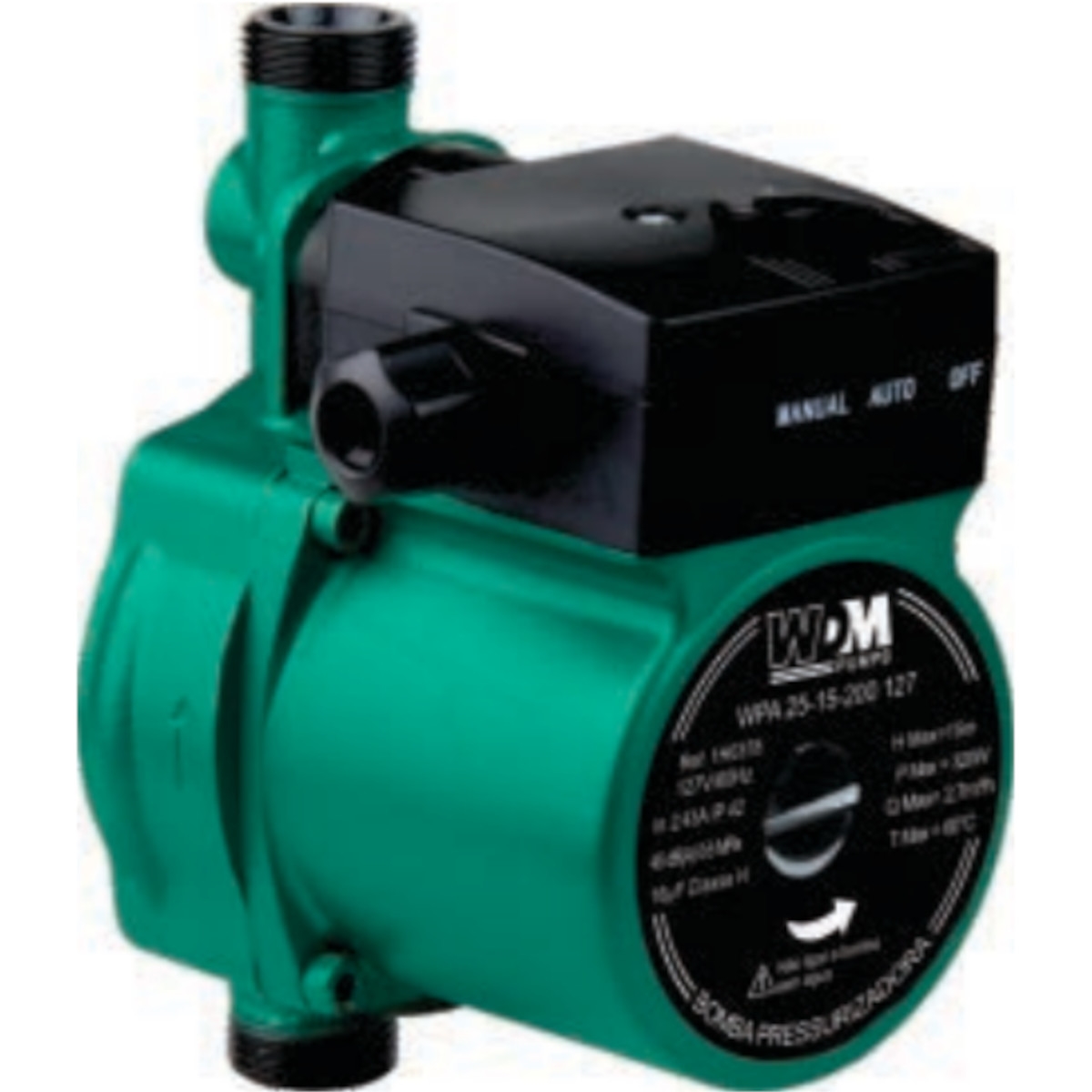 Bomba Pressurizadora WDM WPA 25-15-200 Motor Eletrico 320W Monofasica ...