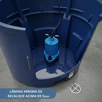 Bomba Submersível Eurobombas Sub-limp EB-117 1/6CV Monofásica 220V