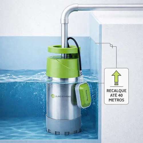 Bomba Submersível Eurobombas EB Euromulti-1000 1,36CV Monofásica 220V