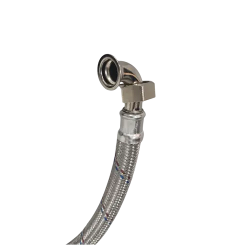 Tubo Flexível Eurobombas Euroflex-T50 Aço Inox  corpo 3/4 e conexão 1pol 50Cm