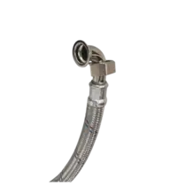Tubo Flexível Eurobombas Euroflex-T50 Aço Inox  corpo 3/4 e conexão 1pol 50Cm
