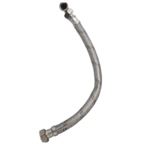 Tubo Flexível Eurobombas Euroflex-T50 Aço Inox  corpo 3/4 e conexão 1pol 50Cm