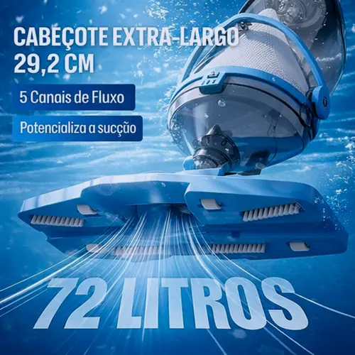 Aspirador de Piscina SPA Automatico Eurobombas Cleaner-3000 com Bateria 18V