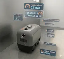 Pressurizador Inteligente Eurobombas Europress Compact 52-5 1/2 CV Bivolt 110/220V