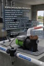 Bomba Para Piscina Eurobombas Eb Pool-180m 0,25cv Monofásica 220v