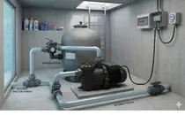 Bomba Para Piscina Eurobombas EB POOL-400m 1/2CV Monofasico 110V