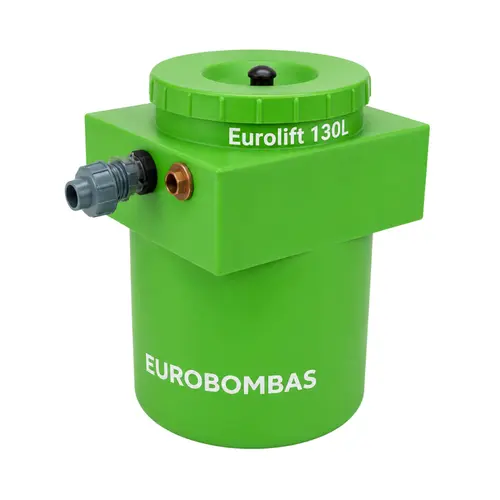Estação Elevatória Eurolift 130L Com Bomba Submersível Eurobombas EB Euroinox 450W Monofásica 220V