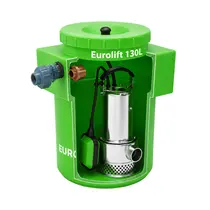 Estação Elevatória Eurolift 130L Com Bomba Submersível Eurobombas EB Euroinox 450W Monofásica 220V