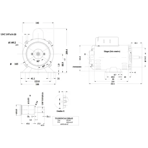 Motor Elétrico Weg Jet Pump 1,5 Cv Alta Rotação Monofásico 110v/220v