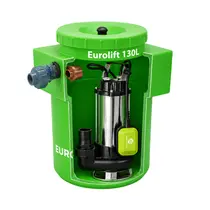 Estação Elevatória Eurolift 130L com Bomba Submersível Eurobombas EB-1300 1,76CV Monofásica 220V